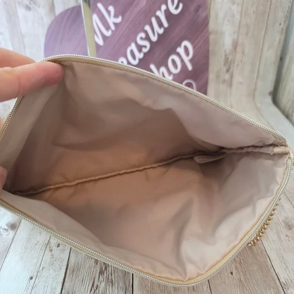 Coach Gold Glitter Evening Wristlet Pouch Clutch Bag